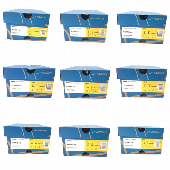 Brooks Mens ELMN8 V4 Black Nylon Track Spikes - Picture 8 of 8